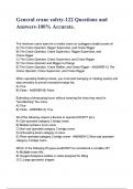 General crane safety-122 Questions and Answers-100- Accurate