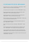 CJ 101 Exam 5 Ch 15-16 with answers