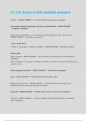 CJ 101 Exam 4 with verified answers