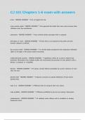 CJ 101 Chapters 1-6 exam with answers