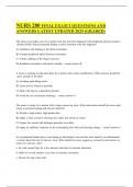 NURS 280 FINAL EXAM 2 QUESTIONS AND ANSWERS LATEST UPDATED 2025 &lpar;GRADED&rpar;