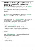 STCW Basic Training Exam &num;1 Questions and Answers Guide &lpar;already passed&rpar; Latest 2025