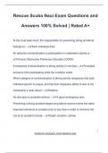 NAUI EXAM PACKAGE DEAL QUESTIONS AND  ANSWERS 100&percnt; SOLVED &vert; ALREADY GRADED A&plus; &vert; GUARANTEED SUCCESS