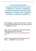 NCCER BOILERMAKER MAINTENANCE TEST FINAL EXAM CURRENTLY TESTING COMPLETE EXAM QUESTIONS WITH DETAILED VERIFIED ANSWERS &lpar;100&percnt; CORRECT ANSWERS&rpar; &sol;ALREADY GRADED A&plus;