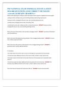 PSI NATIONAL EXAM FOR REAL ESTATE LATEST  2024 400 QUESTIONS AND CORRECT DETAILED ANSWERS &vert;ALREADY GRADED A&plus;  