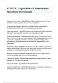 COG170 - Cogito Roles & Stakeholders Questions and answers