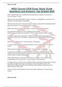 WGU Course C836 Exam Study Guide Questions and Answers Top Graded 2025