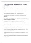 1350 Prep Exam Quizes And All Correct Answers&period;
