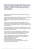 COG170 Cogito fundamentals flash cards Chapter 2 Radar Dashboards questions and