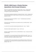 PNVN 1350 Exam 4 Study Review Questions And Actual Answers&period;