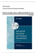 Test Bank - Advanced Nutrition and Human Metabolism&comma; 8th Edition &lpar;Gropper&comma; 2022&rpar;&comma; Chapter 1-14 &vert; All Chapters