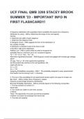 UCF FINAL QMB 3200 STACEY BROOK SUMMER '23 - IMPORTANT INFO IN FIRST FLASHCARD&excl;&excl;&excl; QUESTIONS AND CORRECT DETAILED ANSWERS WITH RATIONALES 2025&sol;2026 &lpar;VERIFIED ANSWERS&rpar; &vert;ALREADY GRADED A&plus;