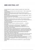 UCF QMB3200 ALL EXAMS Latest 2026&sol;2027 Exam Questions and Verified Solutions &lpar;complete bundle&rpar;