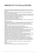 QMB3200 UCF Final Spring 2025&sol;2026 QUESTIONS AND CORRECT DETAILED ANSWERS WITH RATIONALES  &lpar;VERIFIED ANSWERS&rpar; &vert;ALREADY GRADED A&plus;