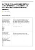 CAPSTONE FUNDAMENTALS QUESTIONS BANK NEWEST 2024 ACTUAL EXAM 250 QUESTIONS AND CORRECT DETAILED ANSWERS