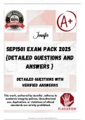 SEP1501 EXAM PACK 2025  &lbrace;DETAILED QUESTIONS AND ANSWERS &rcub;