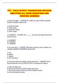 FET - FIELD EFFECT TRANSISTORS DEVICES&sol; AMPLIFIER ALL EXAM QUESTIONS AND VERIFIED ANSWERS