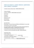 NUR 2115 EXAM 2 LATEST UPDATE QUESTIONS AND CORRECT ANSWERS&period;