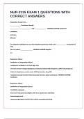 NUR-2115 EXAM 1 QUESTIONS WITH CORRECT ANSWERS