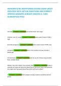 AWHONN FETAL MONITORING COURSE EXAM LATEST 2024-2025 WITH ACTUAL QUESTIONS AND CORRECT VERIFIED ANSWERS ALREADY GRADED A&plus; 100&percnt; GUARANTEED PASS&excl;          