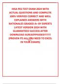 IHSA PES TEST EXAM 2024 WITH  ACTUAL QUESTIONS AND COMPLETE 100&percnt; VERIFIED CORRECT AND WELL EXPLAINED ANSWERS WITH RATIONALES GRADED A&plus; BY EXPERTS LATEST VERSION 2024 WITH GUARANTEED SUCCESS AFTER DOWNLOAD ALREADYPASSED&excl;&excl;&excl;&excl;&excl;&excl;&excl; &lpar;PROVEN ITS ALL YOU NEED TO E