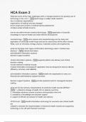 HCA Exam 2 with verified correct answers - complete solution 2024 &lpar;1&rpar;&period;
