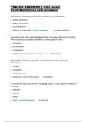 Practice Problems &lpar;TEAS 2025-2026&rpar;Questions and Answers