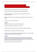 Medical Interpreter Final Exam Questions with Complete Solutions