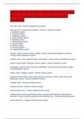 Medical Interpreter Training Organs and Body Systems Exam Questions and Answers