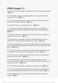 ITPM Chapter 11 Questions with verified correct answers - complete solution 2024 &lpar;1&rpar;