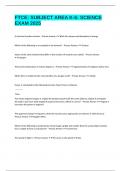 FTCE&colon; SUBJECT AREA K-6&colon; SCIENCE EXAM 2025