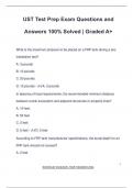 UST EXAM PACKAGE DEAL QUESTIONS AND VERIFIED ANSWERS 100&percnt; GUARANTEED PASS &vert; LATEST UPDATE