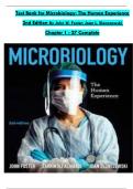 Test Bank for Microbiology&colon; The Human Experience 2nd Edition By John W&period; Foster&semi; Joan L&period; Slonczewski  Chapter 1 - 27 Complete &emsp;