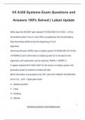 VX A320 Systems Exam Questions and Answers 100&percnt; Solved &vert; Latest Update