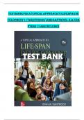 Test Bank - for A Topical Approach to Lifespan Development 10th Edition by John W&period; Santrock &comma; All Chapters &vert; Complete Guide A&plus;