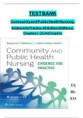 TEST BANK - Community and Public Health Nursing&colon; Evidence for Practice 4th Edition by DeMarco & Walsh&comma; All 25 Chapters Covered&comma; Verified Latest Edition