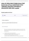 NGN ATI PEDS PROCTORED EXAM TEST BANK 160 ACTUAL QUESTIONS WITH VERIFIED UPDATED ANSWERS&sol;A&plus; GRADE&sol;REVISED 2024 update