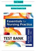 Test Bank for Essentials for Nursing Practice&comma; 9th Edition by Perry&comma; 9780323481847&comma; Covering Chapters 1-40 &vert; Includes Rationales