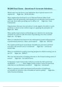 HCQM Final Exam &ndash; Questions & Accurate Solutions 