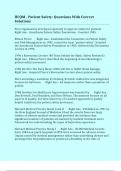 HCQM - Patient Safety&colon; Questions With Correct Solutions 