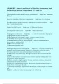 ABQAURP - American Board of Quality Assurance And Utilization Review Physicians&colon; Q&rsquo;s And A&rsquo;s
