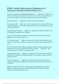 HCQM - Quality Improvement&comma; Management&comma; & Assurance&colon; Questions With Solutions &lpar;A&plus;&rpar;