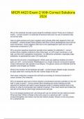 MICR 4423 Exam 2 With Correct Solutions 2024