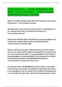 CTFA Cannon 1 - Exam Questions with 100&percnt; Correct Answers &vert; Latest Version &lpar;2024&sol;2025&rpar; Expert Verified