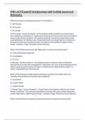PMI-ACP Exam 01 Test Questions with Verified Answers & Rationales&period;
