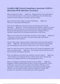 Certified AML Fintech Compliance Associate &lpar;CAFCA&rpar; &ndash; Questions With Solutions &lpar;Accurate&rpar;