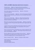 CAFCA &lpar;ACAMS&rpar;&colon; Questions And Correct Answers 