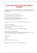 NU 345 - EXAM 3 QUESTIONS WITH CORRECT ANSWERS