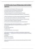 CAPM Practice Exam 150 Questions with Verified Answers&period;
