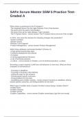 SAFe Scrum Master SSM 5 Practice Test-Graded A